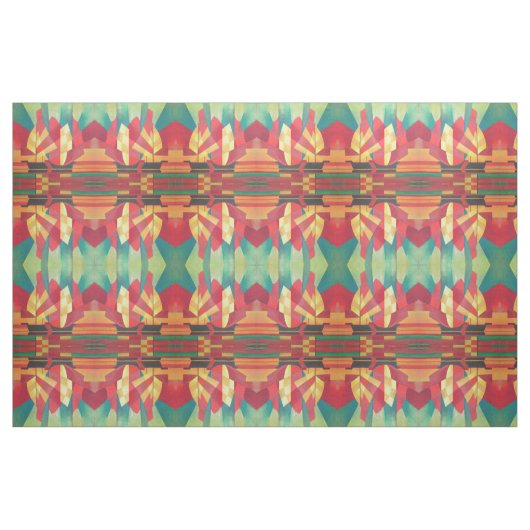 Abstracte art junk boat tegen Deep Blue Sky Stof (Fat Quarter)