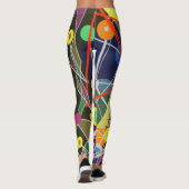 Abstracte Art Kandinsky Mid-Century Moderne Stijl  Leggings (Achterkant)