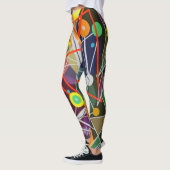 Abstracte Art Kandinsky Mid-Century Moderne Stijl  Leggings (Links)