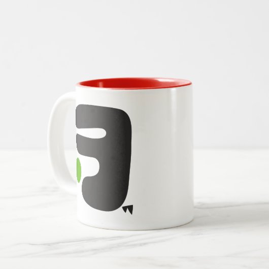 Abstracte Art Koffie Mok #5 (Voorkant links)