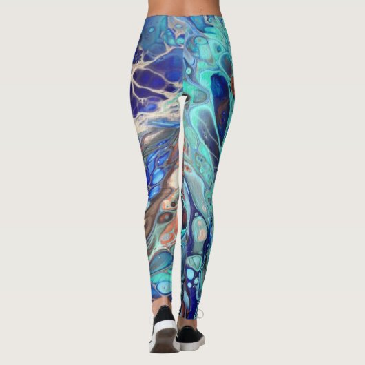 Abstracte art Leggings (Achterkant)