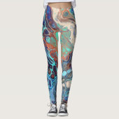 Abstracte art Leggings (Voorkant)