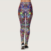 Abstracte art Leggings (Achterkant)
