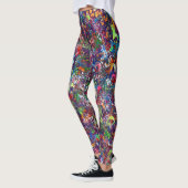 Abstracte art Leggings (Links)