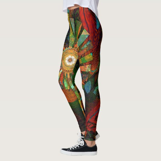 Abstracte art Leggings (Links)