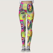 Abstracte art Leggings (Voorkant)