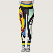 Abstracte art Leggings (Voorkant)