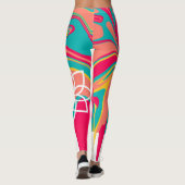 Abstracte art Leggings (Achterkant)