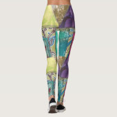 Abstracte art Leggings (Achterkant)