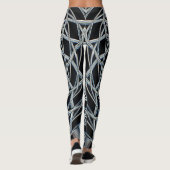 Abstracte Art-Leggings met een vet patroon. Leggings (Achterkant)