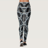 Abstracte Art-Leggings met een vet patroon. Leggings (Achterkant)