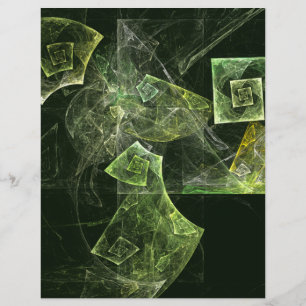 Abstracte Art Letterhead met verdraaide balans