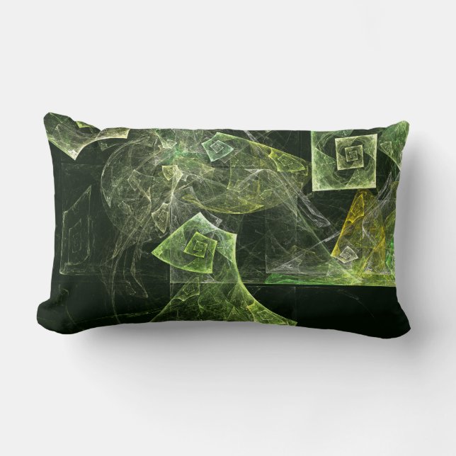 Abstracte Art Lumbar Pillow verdraaid Kussen (Voorkant)