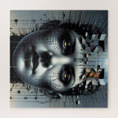 Abstracte Art Matrix Meisje puzzel (Horizontaal)