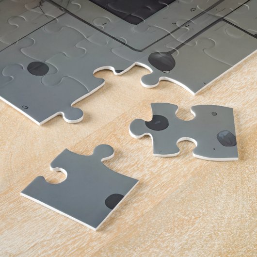 Abstracte Art Matrix Meisje puzzel Legpuzzel (Zijkant)