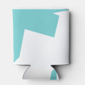 Abstracte art minimalistisch blikjeskoeler (Achterkant)