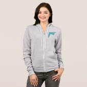 Abstracte art minimalistisch hoodie (Voorkant volledig)