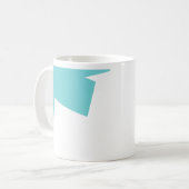 Abstracte art minimalistisch koffiemok (Voorkant links)