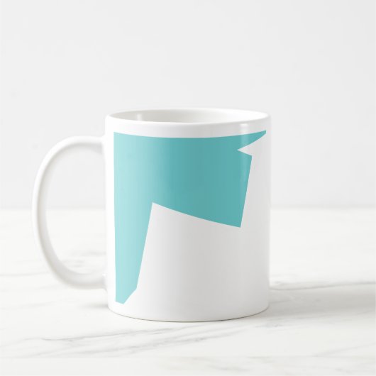 Abstracte art minimalistisch koffiemok (Links)