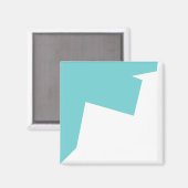 Abstracte art minimalistisch magneet (Voorkant / Achterkant)