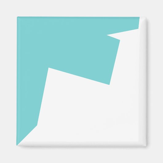 Abstracte art minimalistisch magneet (Voorkant)