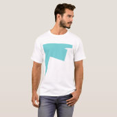 Abstracte art minimalistisch t-shirt (Voorkant volledig)