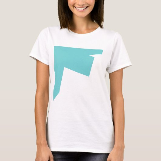 Abstracte art minimalistisch t-shirt (Voorkant)