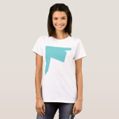 Abstracte art minimalistisch t-shirt (Voorkant volledig)