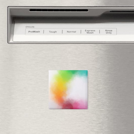 Abstracte Art Moderne Elegant Colorful Sjabloon Magneet (Insitu (Vaatwasser))