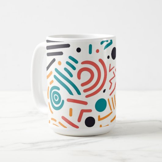 Abstracte Art Mok (Voorkant links)
