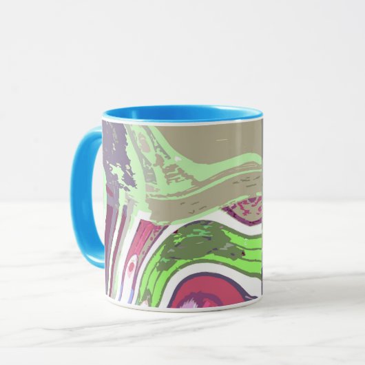 Abstracte Art Mok / Cup (Voorkant links)