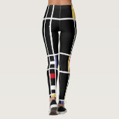 Abstracte Art Mondrian "Trafalgar Square" negatief Leggings (Achterkant)