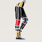 Abstracte Art Mondrian "Trafalgar Square" negatief Leggings (Rechts)