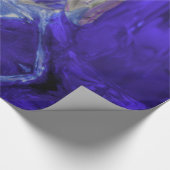 Abstracte Art Paars White Paint Cadeaupapier (Hoek)