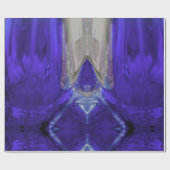 Abstracte Art Paars White Paint Cadeaupapier (Vlak)