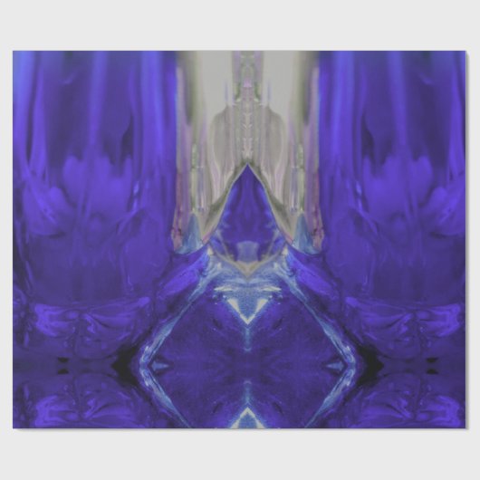 Abstracte Art Paars White Paint Cadeaupapier (Vlak)