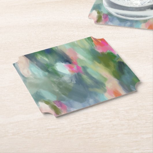 Abstracte Art Paper Onderzetters (Gekanteld)