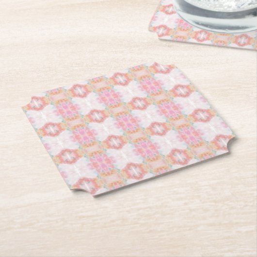 Abstracte Art Paper Onderzetters (Gekanteld)