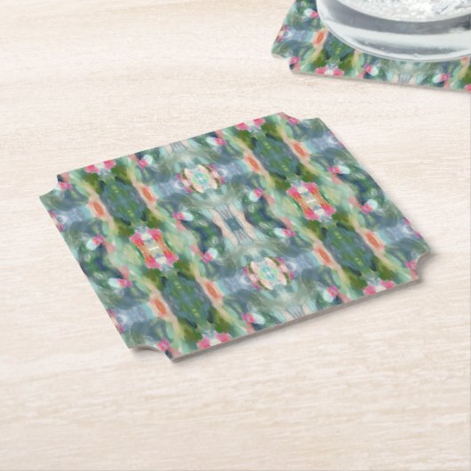 Abstracte Art Paper Onderzetters (Gekanteld)