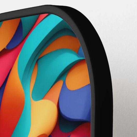 Abstracte Art Pickleball Paddle (Links Detail)