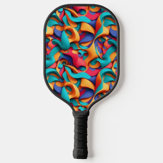 Abstracte Art Pickleball Paddle (Achterkant)