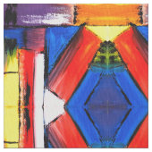 Abstracte Art Pima Cotton Fabric Stof (Close Up)