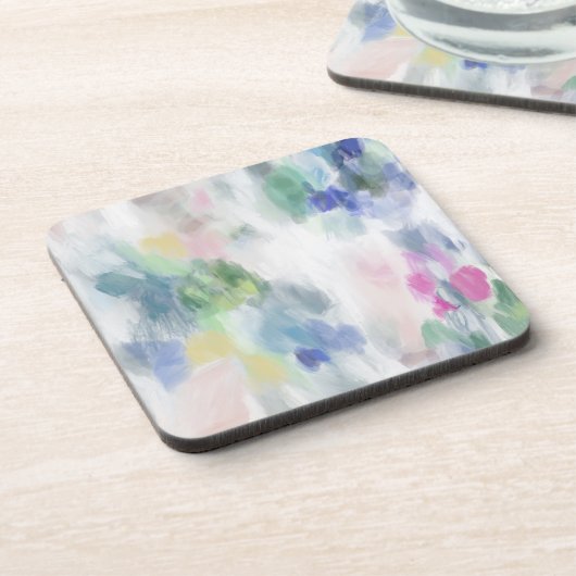 Abstracte Art Plastic Onderzetter Set (Linkerzijde)