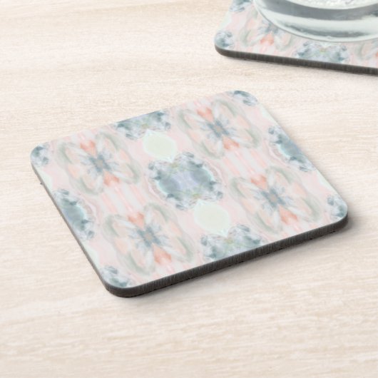 Abstracte Art Plastic Onderzetter Set (Linkerzijde)