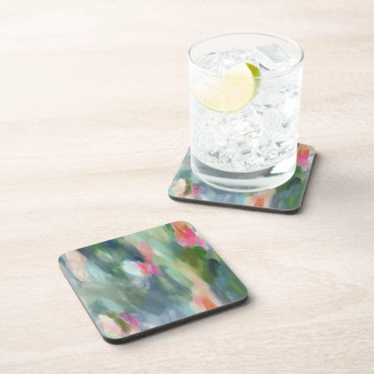 Abstracte Art Plastic Onderzetter Set (Rechterzijde)