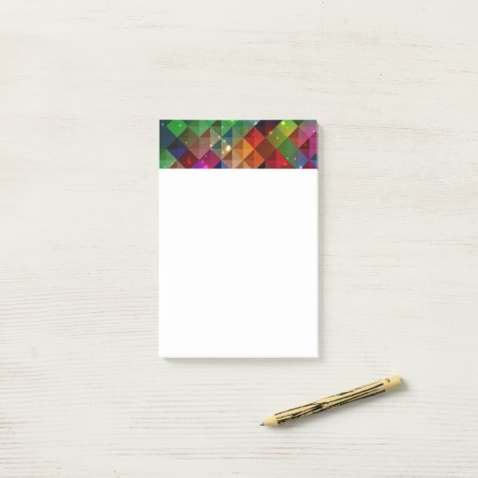 Abstracte Art Post Opmerkingen Post-it® Notes (Op bureau)