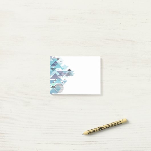 Abstracte Art Post Opmerkingen Post-it® Notes (Op bureau)