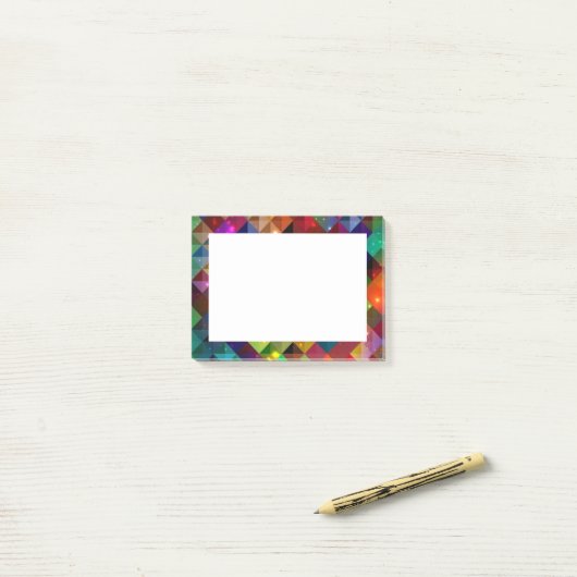 Abstracte Art Post Opmerkingen Post-it® Notes (Op bureau)