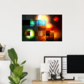 Abstracte Art Print (Thuiskantoor)