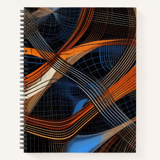 Abstracte Art Print Notitieboek (Voorkant)
